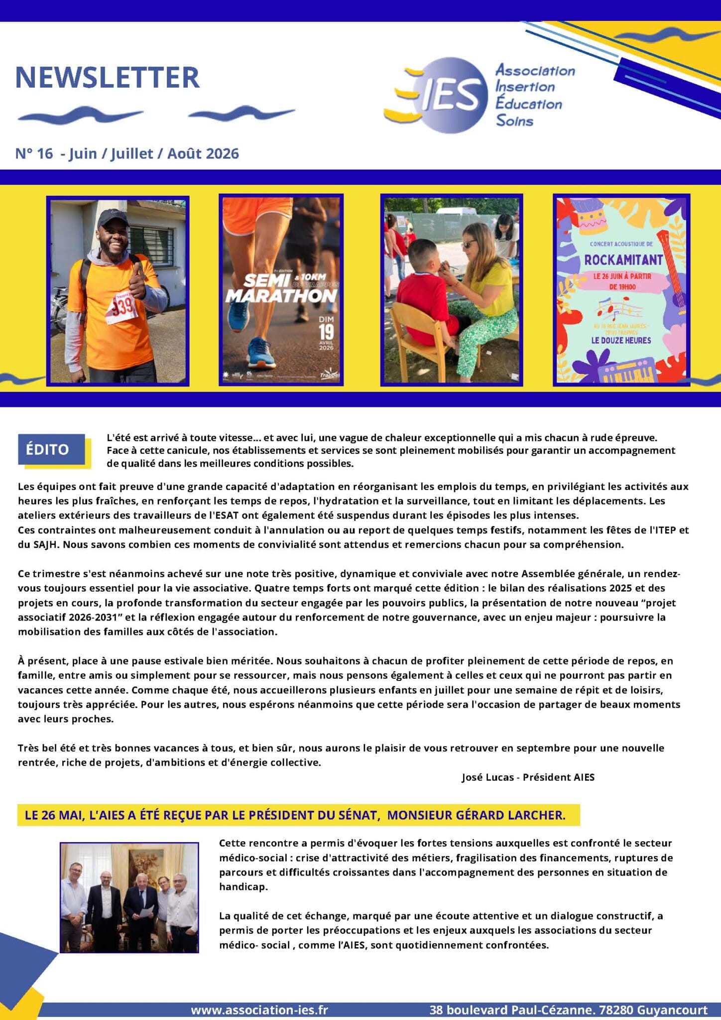 Newsletter n° 16_page de garde